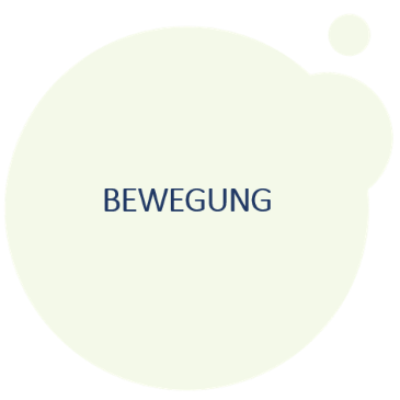 Grüner Farbklecks: Bewegung