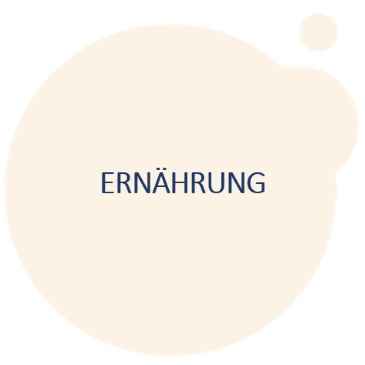 Orangener Farbklecks: Ernährung