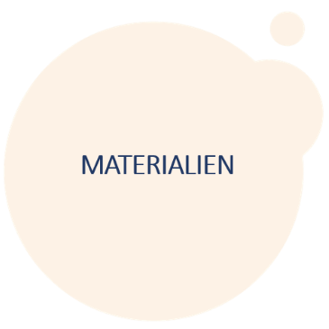 Orangener Farbklecks: Materialien