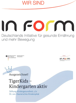 IN FORM Logo mit Auszeichnung